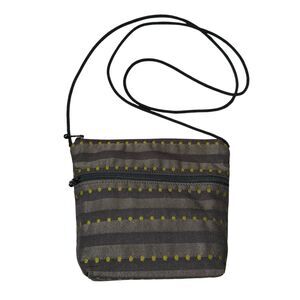 Maruca Cross Body Bag Purse Brown Stripe Made In Boulder CO USA Festival Shop